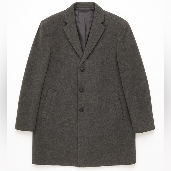 New Calvin Klein Men’s Charcoal Gray Wool Blend Dress Work Office Coat Size XL - Picture 6 of 10